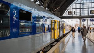 Foto eines Bahngleises.